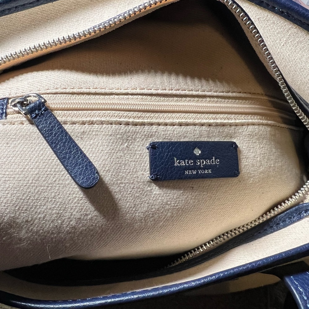 Kate Spade New York “Street Tote Nightcap” LARGE Canvas and Patent Leather. NWT - Picture 11 of 13